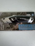 Brookstone Utility Knife With Spare Blades Zinc Housing Soft Touch Grip New. Fixed Price $14.00.