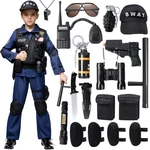 Spooktacular Creations Police Swat Costume For Kids, Large (10-12 Yrs), Blue. Fixed Price $42.29.