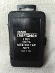 Sears Craftsman 14 Piece Metric Tap Set 9 52378 Complete With Case. Fixed Price $84.99.