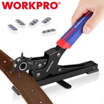 Workpro Heavy Duty Desktop Leather Hole Set Rotary Belt Puncher 6SIZE. Fixed Price $34.99.