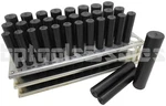 33PC Jumbo Transfer Punch Set 1/2" 1" Machinist Thread Tool W/ Metal Stand. Fixed Price $84.99.