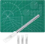 Craft Knife Precision Cutter And Self Healing Cutting Mat Hobby Set. Fixed Price $17.12.