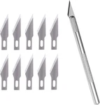 Wa Portman Hobby Knife Set 1PC High-grade Craft 10 Blades, Silver. Fixed Price $14.86.