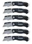 Lot Bulk Husky Black Folding Replaceable Lock-back Box Cutter Utility Knife 6 Pk. Fixed Price $67.18.