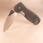 Schrade Usa CH7 Partially Serrated Liner Lock Folding Knife Black. Fixed Price $17.99.