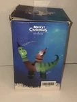 Santa Claus Riding Dinosaur 6' Ft Christmas Inflatable Led Lights Comin Inc. New. Fixed Price $64.95.