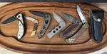 Lot 6 Folding Pocket Knives True Utility Tacklife Dajo Hunter + Leather Sheath. Fixed Price $41.00.