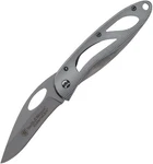 Blue-gray Aluminum Handle Smith & Wesson Extreme Ops Linerlock Knife, SWA12CP. Fixed Price $12.59.