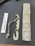 Okc Model Rescue Strap Cutter W/sheath Military Issue 4240-01-547-5933 Usa. Fixed Price $40.00.