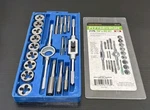 Pittsburgh Tap & Die Set Sae Cuts Renews External Internal Thread 21PC. Fixed Price $20.00.