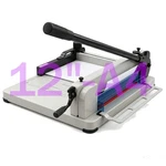 Heavy Duty Guillotine Paper Cutter, 12" Commercial Metal Base A4 Trimmer. Fixed Price $139.00.