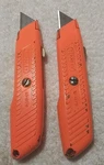 2PC Stanley 10-179 Orange Interlock Utility Knife "vintage Usa. Fixed Price $18.00.