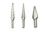 Temo 3PC M35 Cobalt Hss Step Drill Bit Set Double Flute 28 Hole Sizes 1/8"-3/4". Fixed Price $40.97.