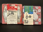 Vintage Sears Craftsman Kromedge 8" Dado Set 32475 & Adjustable Blades. Fixed Price $59.99.