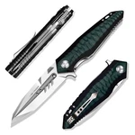 Folding Pocket Knife With 4IN D2 Tool Steel Blade,liner Lock G10 Handle,edc C.... Fixed Price $81.63.