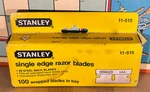 Stanley 11-515 Razor Blades, 1-1/2" W, Partial Pack,. Fixed Price $8.00.