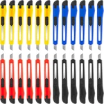 24PACK Box Cutters (9MM Wide Blade Cutter) Utility Knife Retractable,. Fixed Price $14.29.