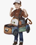 Spirit Halloween Disney Pixar Cars Toddler Tow Mater Ride-along Costume. Fixed Price $39.99.