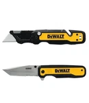 Dewalt Push And Flip Folding Lock Back Utility Knife & 3.3" Tanto Pocket. Fixed Price $24.70.