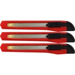 3 Red Utility Knife Box Cutters Heavy Duty Industrial Strength. Fixed Price $6.25.