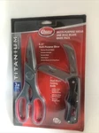 Clauss Titanium 8.25" Shear Cutting Scissors +7" Dual Blade Folding Pocket Knife. Fixed Price $9.50.
