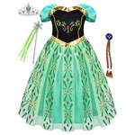 Princess Anna Elsa Role Cosplay Frozen Dress Costume For Big Girls 8 Years. Fixed Price $19.99.