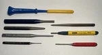 Set Of 8 Vintage Punch & Awl Dasco Stanley Proto Usa Center Drift Pin Tools. Fixed Price $29.99.