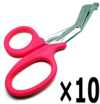 10 Pcs Pink Utility Scissors 7.25" Multi-purpose Diy Ems Emt Shears Instruments. Fixed Price $22.40.