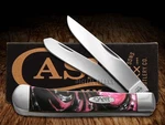 Case Xx Knives Trapper 6073BLS Black Salmon Corelon Steel Stainless Pocket Knife. Fixed Price $99.70.