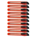 10 Bulk Small Red Utility Knife Box Cutters Snap Off Blade 9MM. Fixed Price $7.99.