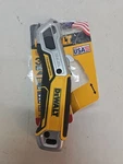 Dewalt Retractable Utility Knife W/5 Blades Yellow Model DWHT10295. Fixed Price $25.50.