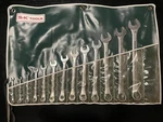 Wow! Vtg Sk S-k Tool Roll Sae Combination Wrench Set 1/4 -1 Usa 524. Fixed Price $149.99.