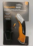 Fiskars Pro Quick Blade Change Carpet Knife And Sheath Free Shipping. Fixed Price $21.95.