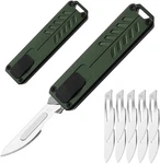 Automatic Utility Knife Safety Box Cutter Retractable Edc Push Button. Fixed Price $26.28.