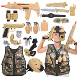Captain Chaowing 17 Pcs Kids Army Costume, Military Soldier Dress Up Role Pla.... Fixed Price $52.06.