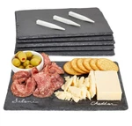 6 Pieces Slate Cheese Board, 12" X 8" Black Charcuterie Boards Natural. Fixed Price $25.19.