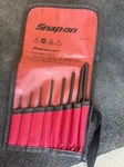 For Snap-on 8-PC Roll Pin Punch Set PPR708BK With Pouch New Open Box. Fixed Price $120.00.