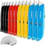 12 Pack Utility Knife Retractable Box Cutter, 4 Color Heavy Duty Aluminum Shell. Fixed Price $41.48.