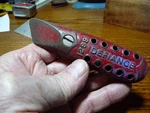 Vtg Defiance Red Steel 1299 Fixed Blade Box Cutter Utility Knife 4.75" Usa. Fixed Price $38.00.