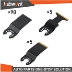 Labwork 100 Pcs Oscillating Saw Blades Universal Titanium Multitool Kit. Fixed Price $28.10.