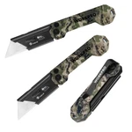 Workpro 3PACK Folding Utility Knife Set Axis Lock Box Cutter With Belt Clip Camo. Fixed Price $20.99.