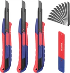 Workpro 2-IN-1 Safety Utility Knife Retractable Snap-off Blade, Metal Box Cutter. Fixed Price $15.99.