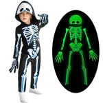 Weixinbuy Kids Halloween Skeleton Costume Luminous Glow Dark Boys Girls Toddler. Fixed Price $51.33.