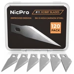 Nicpro 120 Pcs Hobby Blades Set SK-5, Utility Excel #11 Art Refill. Fixed Price $19.99.