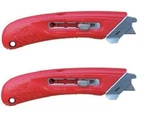 2 New Pacific Handy Cutter S4L Left Handed Safety Box Utility Knife. Fixed Price $16.99.