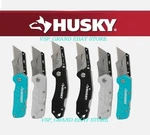 6-PACK Husky Folding Utility Knife Set Quick Change Blade Belt Clip 2 X 3-PACK. Fixed Price $25.88.