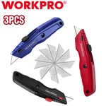 Workpro 3PACK Premium Utility Knife Heavy Duty Razor Box Cutter 10PC Blade. Fixed Price $22.99.