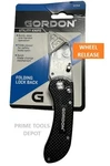 Gordon Folding Utility Knife Black One-handed Operation Quick-change Blade. Fixed Price $14.72.