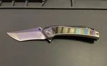 P09 Titanium Folding Knife 14C28N Blade Flipper Bnib. Fixed Price $89.00.