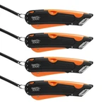 Easy 1000 Orange Safety Box Cutter Knife, 3-DEPTH Blade & Holster Pack Of 4. Fixed Price $37.42.
